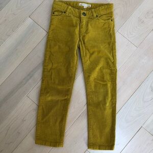 Bonpoint Mustard Corduroy Kids Pants